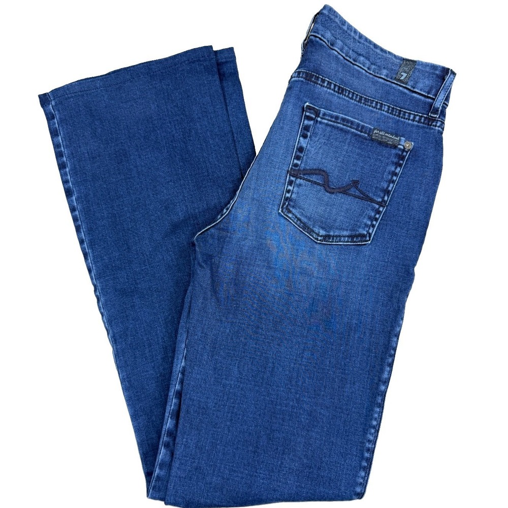 7 For All Mankind Jeans Womens Size 29 Kimmie Bootcut Medium Wash Stretch Denim